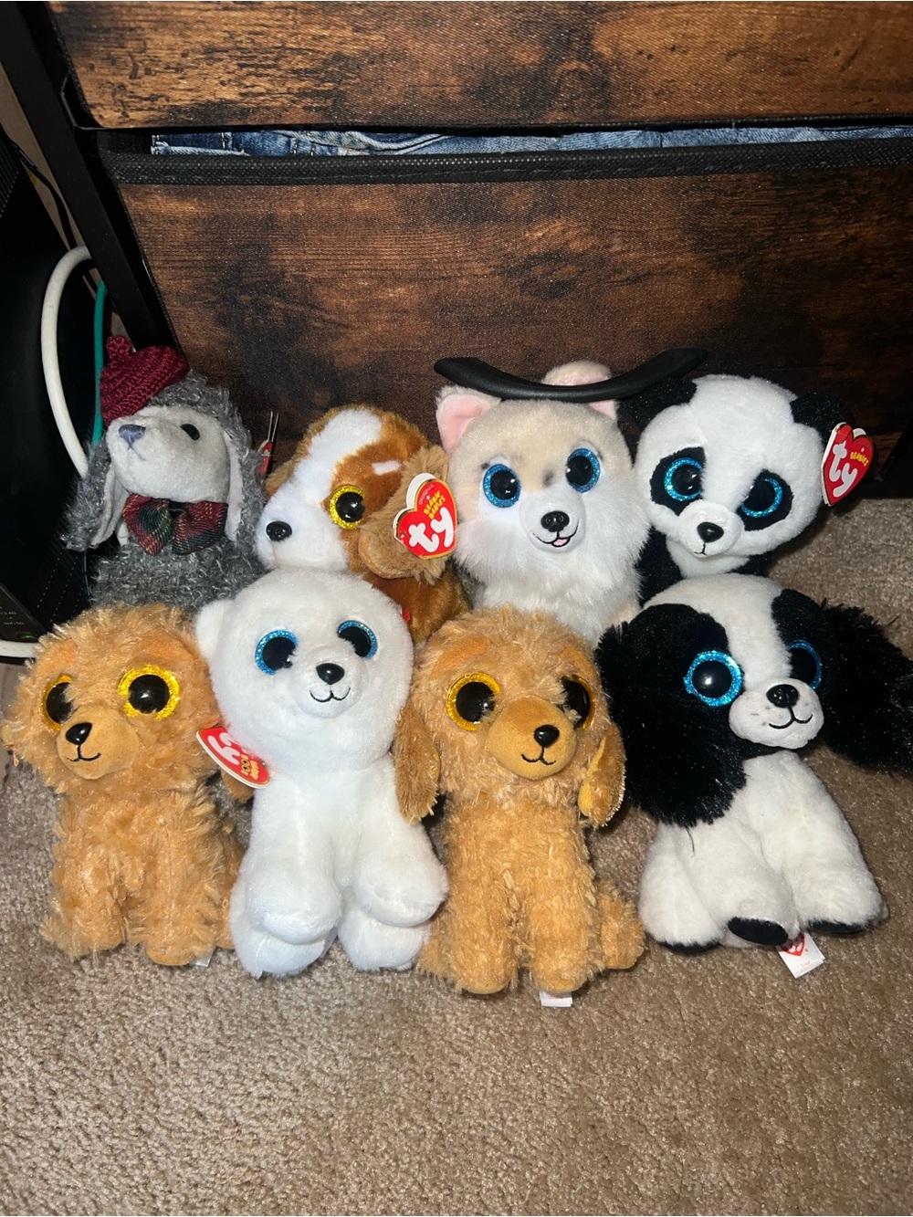 bundle of TY beanie plushies
